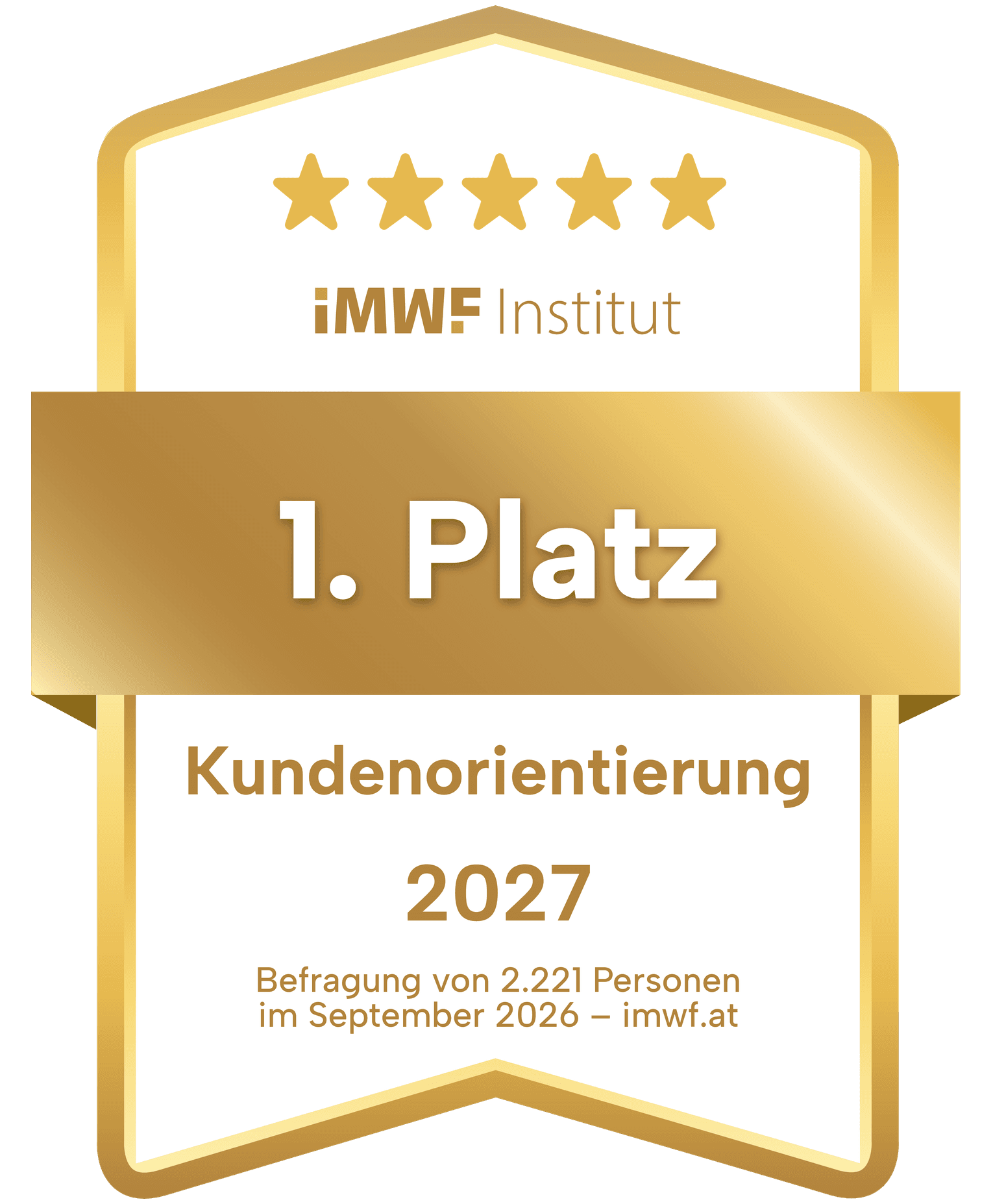 Siegel „1. Platz Kundenorientierung“ 2027