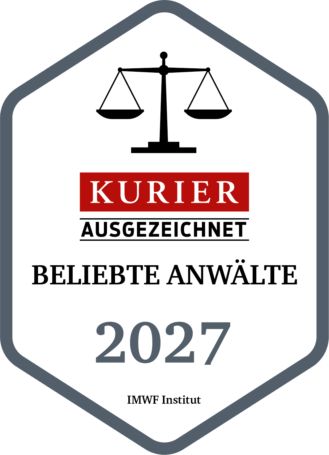 Gütesiegel Beliebter Anwalt