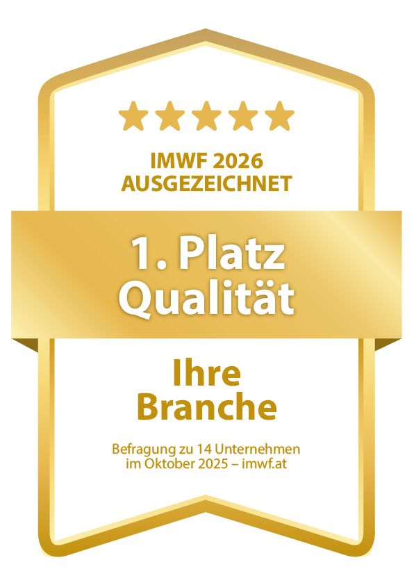 1. Platz Qualität – IMWF 2026 ausgezeichnet